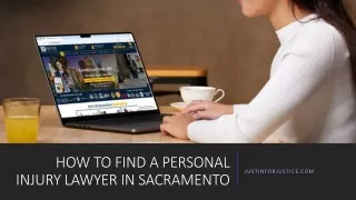 How to Find a Personal Injury Lawyer in Sacramento