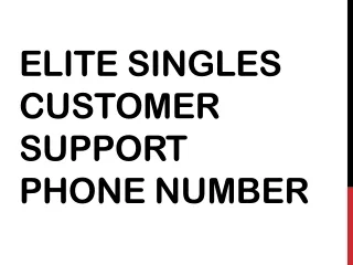 Call (800) 484–6514 | EliteSingles Support Phone number