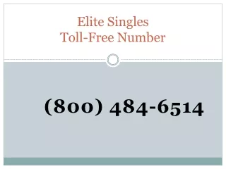 Contact EliteSingles phone number at (800) 484-6514