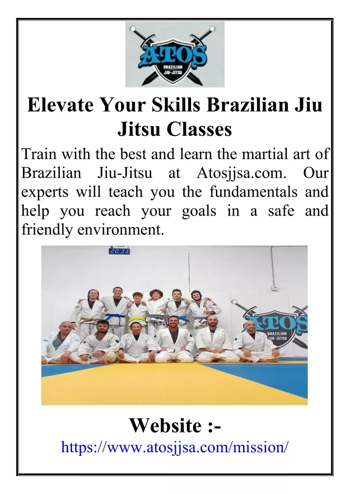 elevate your skills brazilian jiu jitsu classes