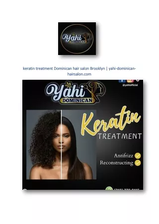 keratin treatment Dominican hair salon Brooklyn | yahi-dominican-hairsalon.com