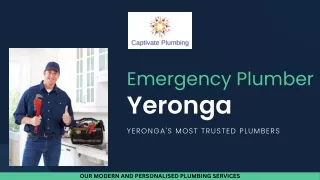 Emergency Plumber Yeronga - Call Us to Captivate Plumbing