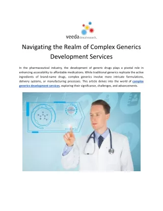 Complex Generics Development Services
