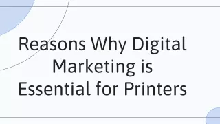 Unlocking Growth: The Vitality of Digital Marketing for Printers