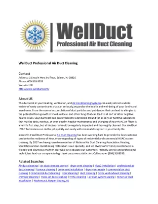 WellDuct Professional Air Duct Cleaning