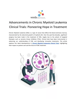 Chronic Myeloid Leukaemia Clinical Trials