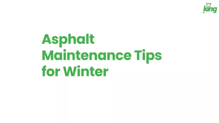 asphalt maintenance tips for winter