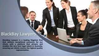 Commercial Litigation Lawyer Sydney - Blackbaylawyers