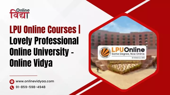 lpu online courses lovely professional online