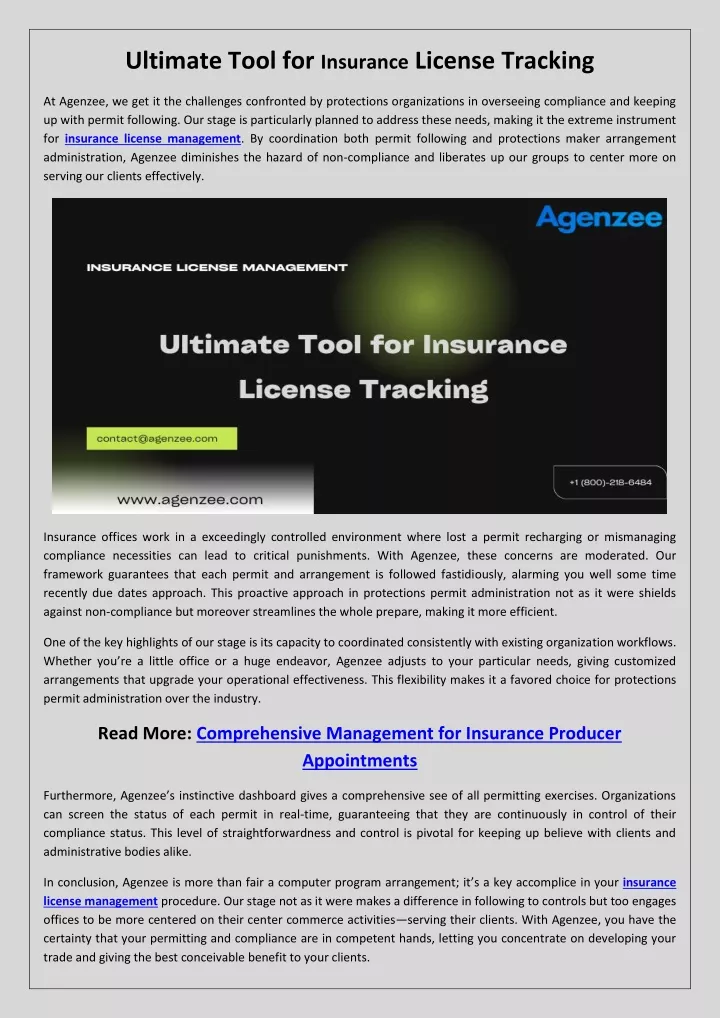 ultimate tool for insurance license tracking