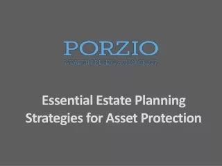 Essential Estate Planning Strategies for Asset Protection