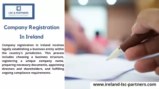 Company Registration In Ireland