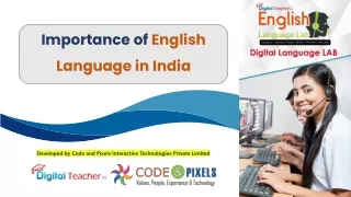 Importance of English Language in India