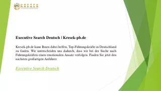 Executive Search Deutsch  Kresek-pb.de