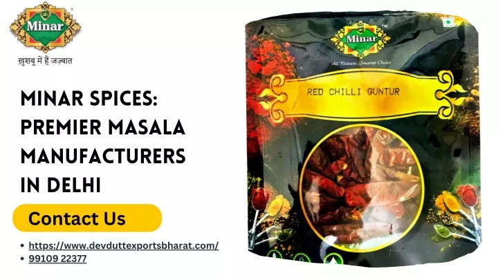 minar spices premier masala manufacturers in delhi