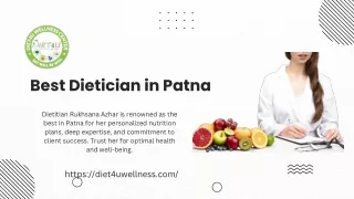 Unveiling Patna's Premier Dietician, Rukhsana Azhar