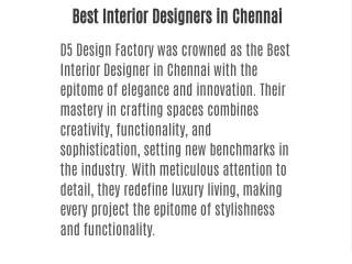 best interior designers in chennai