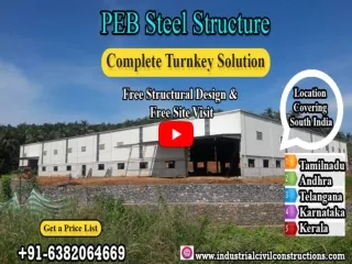 PEB Structure Manufacturers Chennai  | Bangalore | Coimbatore | Erode | Kerala | Mysore |Hyderabad | Mumbai
