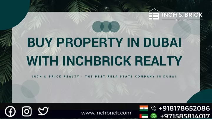 buy property in dubai with inchbrick realty