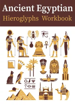 ⚡Read✔[PDF]  Ancient Egyptian Hieroglyphs Workbook: Learn How to Read and write Ancient