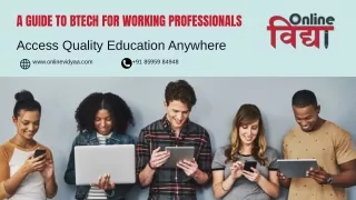Level Up Your Career: A Guide to BTech for Working Professionals