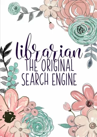 PDF/READ❤  Librarian The Original Search Engine: A Reading Book Lover's Notebook |