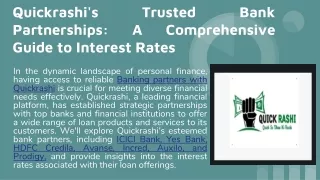 Quickrashi's Trusted Bank Partnerships_ A Comprehensive Guide to Interest Rates