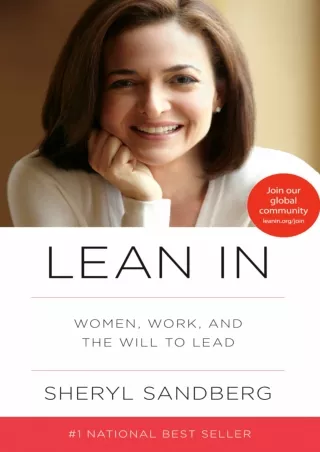 ⚡PDF ❤ Lean In: Women, Work, and the Will to Lead