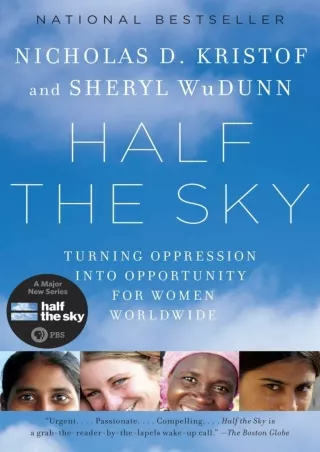 [PDF⚡READ❤ONLINE]  Half the Sky: Turning Oppression into Opportunity for Women Worldwide