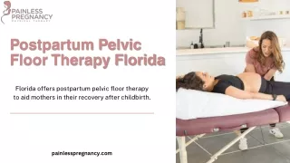 Postpartum pelvic floor therapy florida