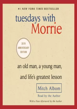 $PDF$/READ Tuesdays with Morrie: 20th Anniversary Edition