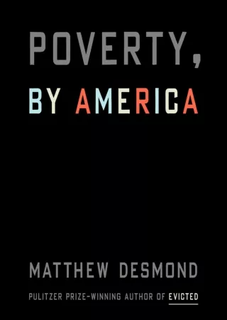 ⚡PDF ❤ Poverty, by America