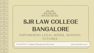 sjrlawcollege bangalore