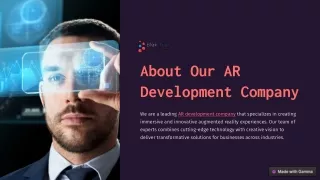 About Our AR Development Company