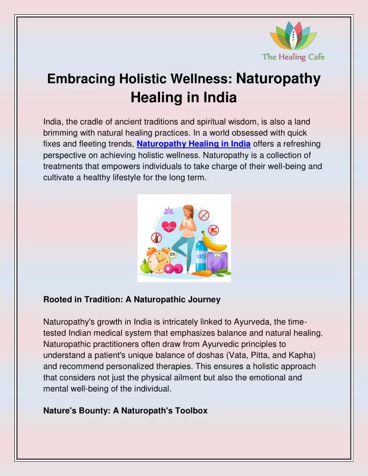 embracing holistic wellness naturopathy healing