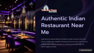 Authentic Indian Restaurant Near Me