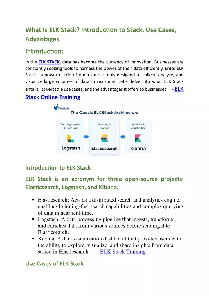 what is elk stack introduction to stack use cases