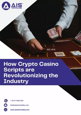 How Crypto Casino Scripts are Revolutionizing the Industry