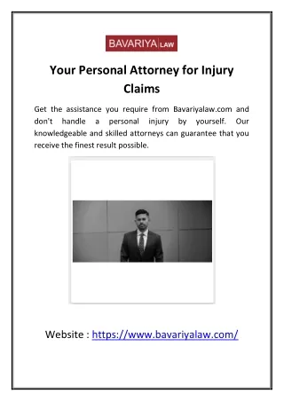 Your Personal Attorney for Injury Claims