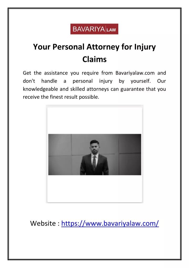 your personal attorney for injury claims