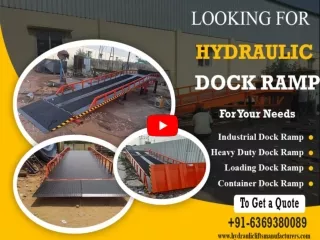 Hydraulic Dock Ramp Chennai
