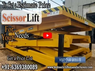 Scissor Lift Manufacturers Chennai