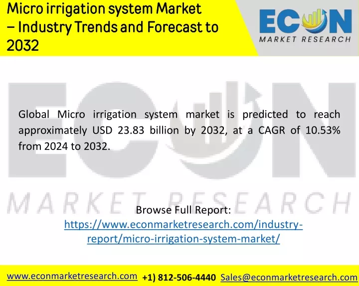 micro irrigation system market industry trends