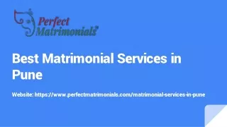 Best Matrimonial Services in Pune