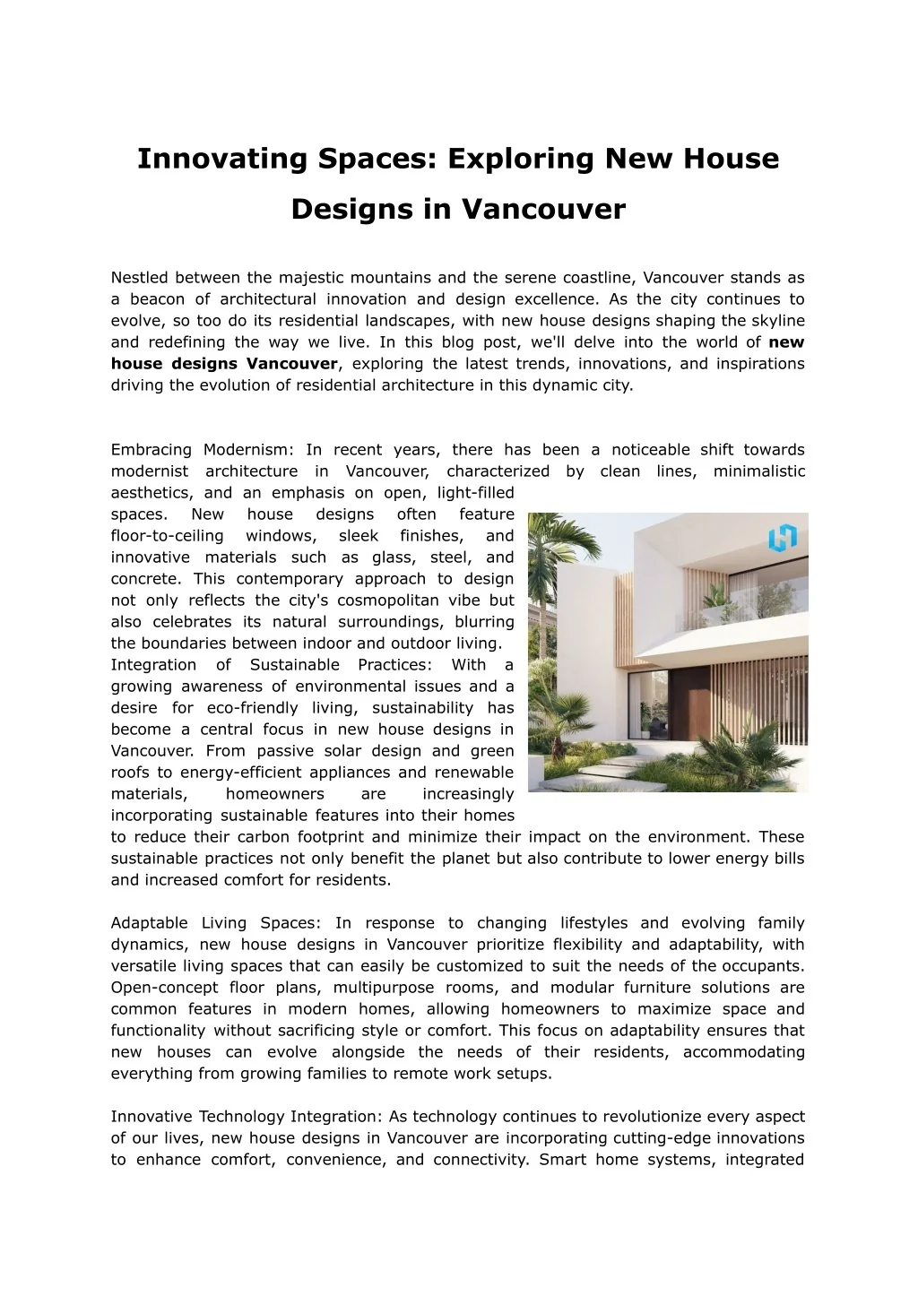 PPT - Innovating Spaces_ Exploring New House Designs in Vancouver ...