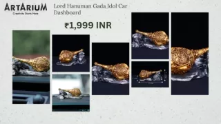 Lord Hanuman Gada Idol Car Dashboard – theartarium