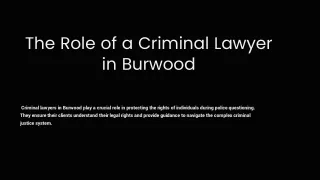 Criminal Lawyer in Burwood