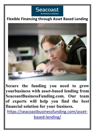 Flexible Financing through Asset Based Lending