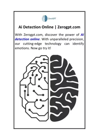 Ai Detection Online  Zerogpt.com
