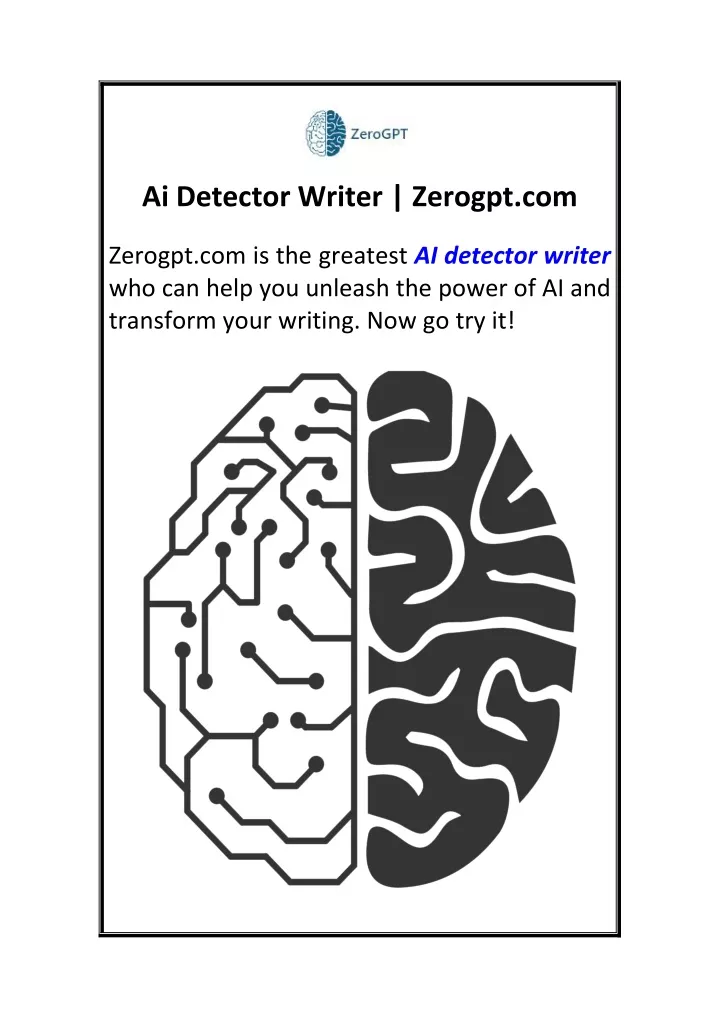 ai detector writer zerogpt com